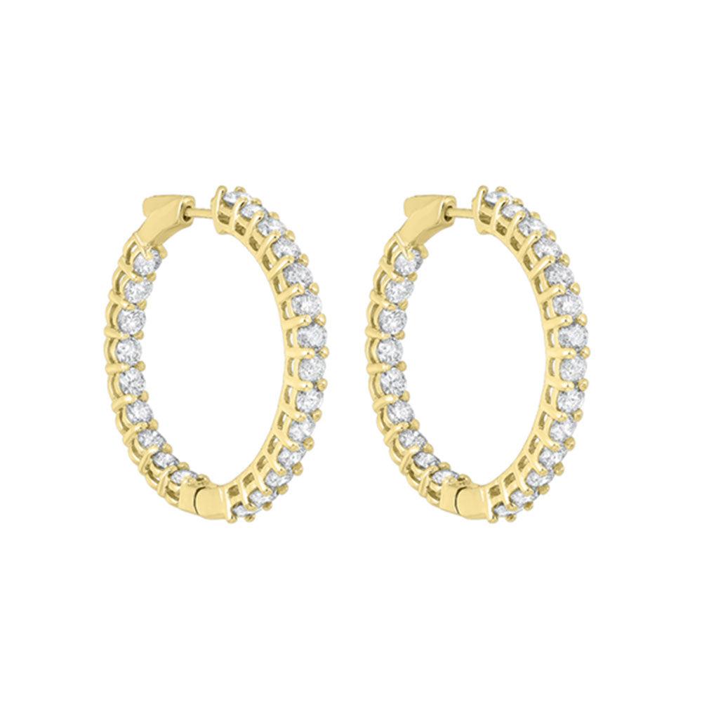 14Kt Yellow Gold Diamond 7Ctw Earring