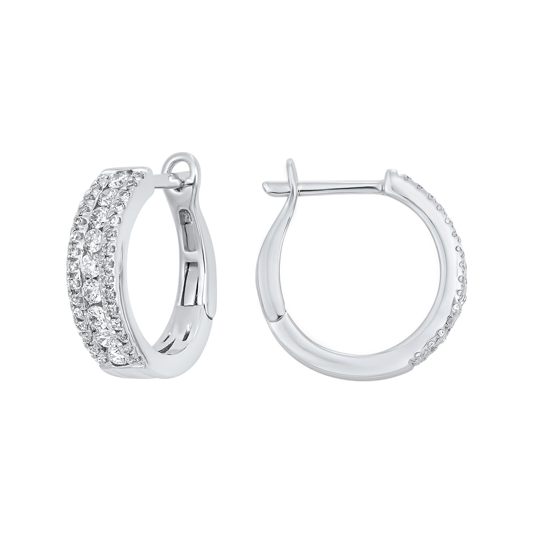 14Kt White Gold Diamond 1/2Ctw Earring