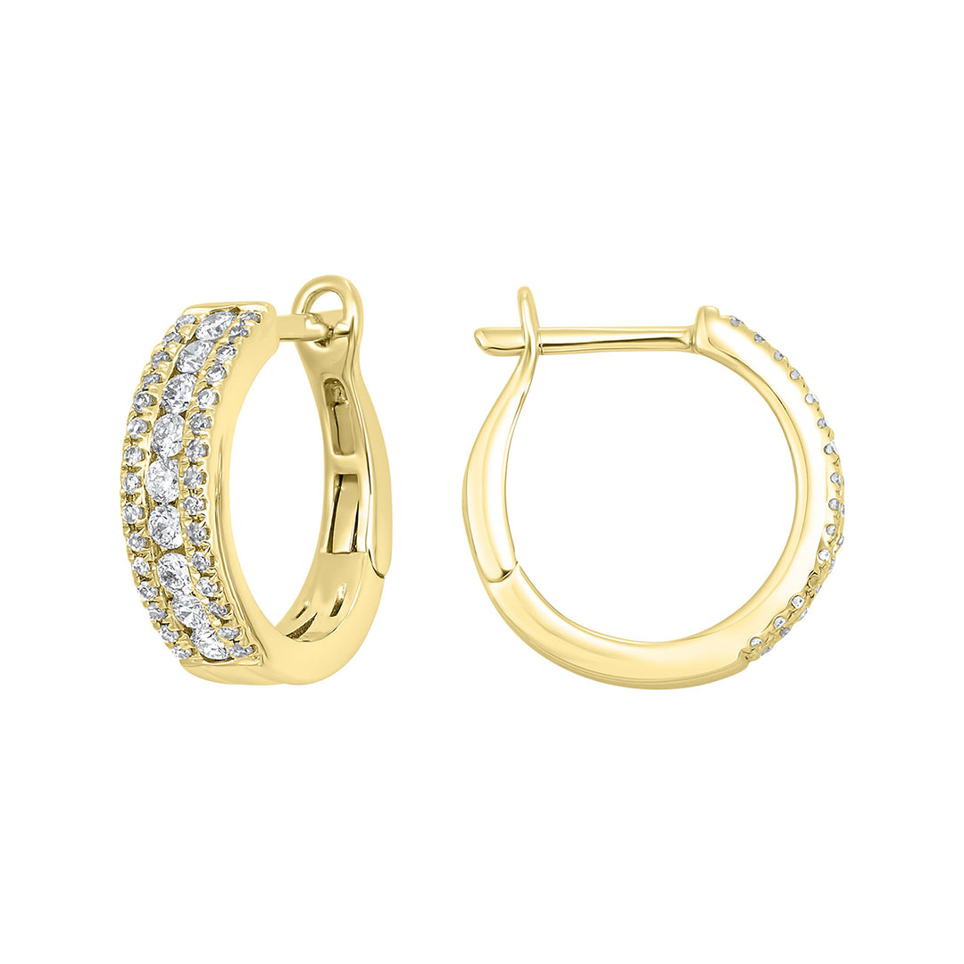 14Kt Yellow Gold Diamond 1/2Ctw Earring