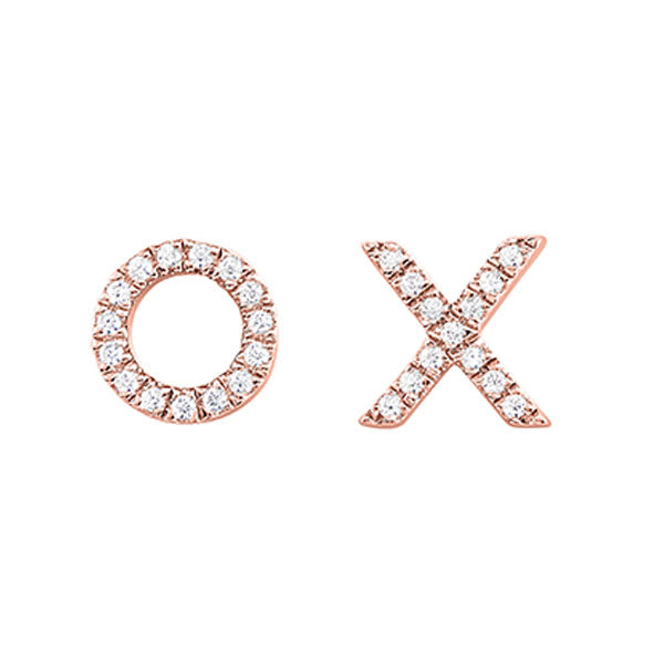 10Kt Rose Gold Diamond 1/15Ctw Earring