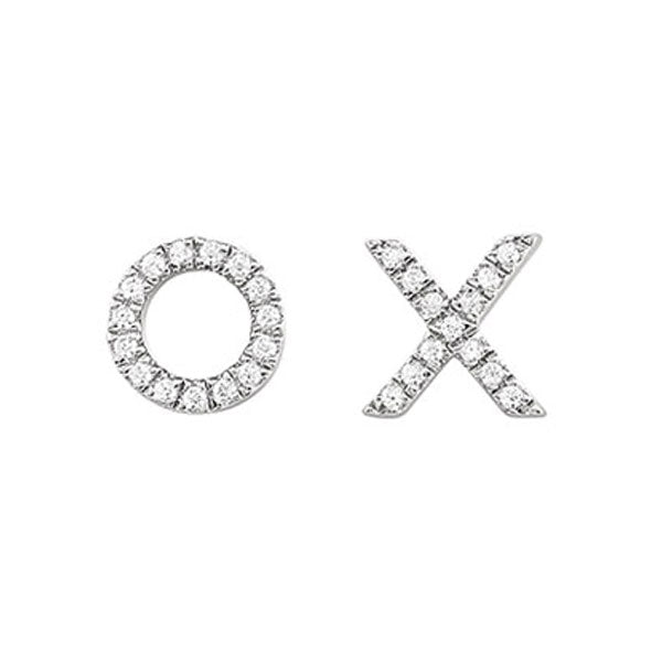 10Kt White Gold Diamond 1/15Ctw Earring