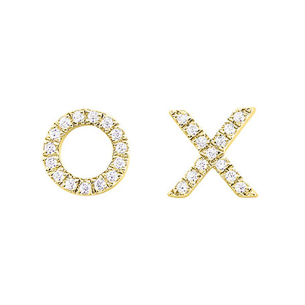 10Kt Yellow Gold Diamond 1/15Ctw Earring