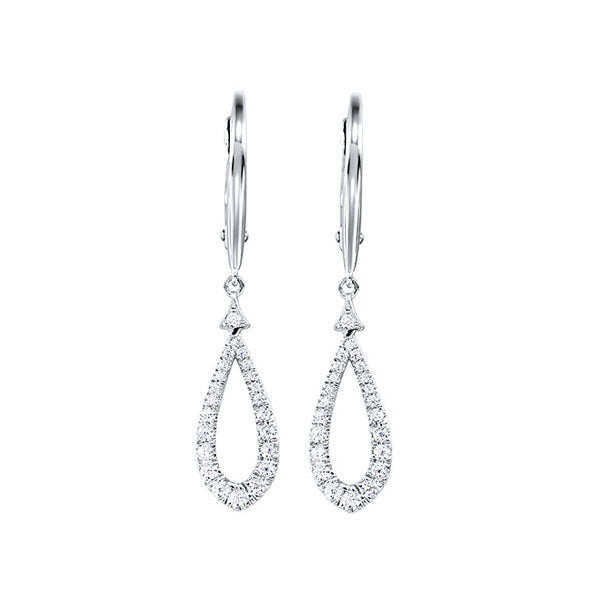 14Kt White Gold Diamond 1/3Ctw Earring