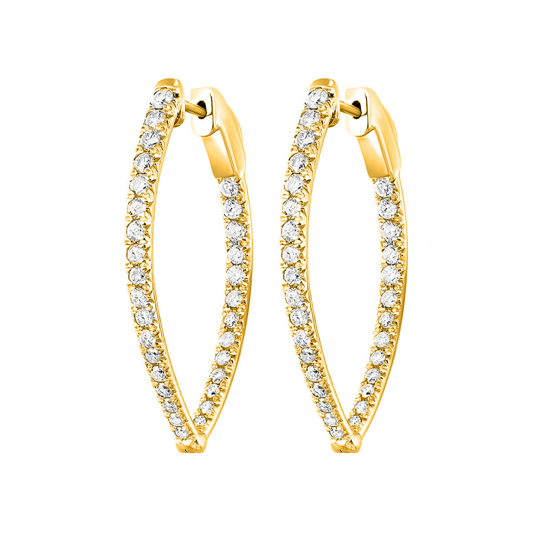 14Kt Yellow Gold Diamond 1 1/2Ctw Earring