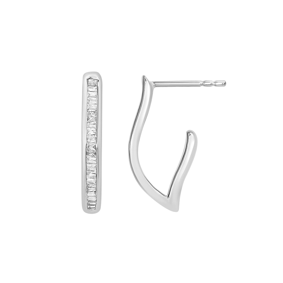 14Kt White Gold Diamond 1/2Ctw Earring
