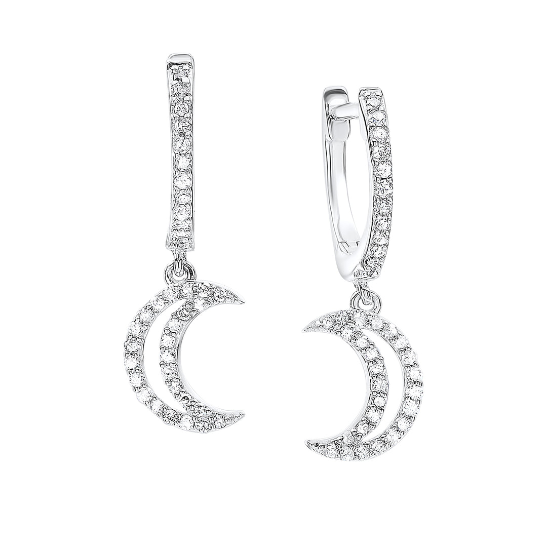 14Kt White Gold Diamond 1/4Ctw Earring