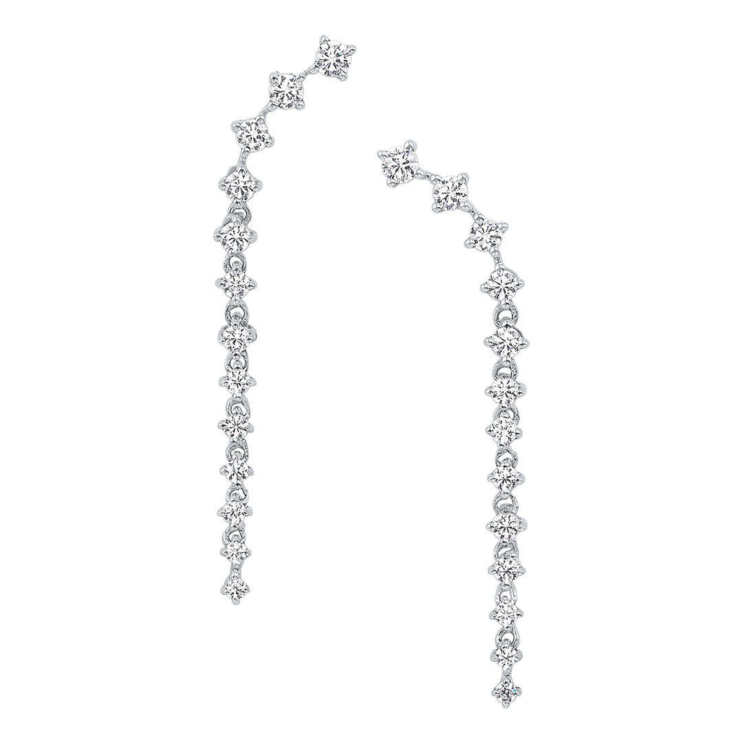 10Kt White Gold Diamond 1/2Ctw Earring