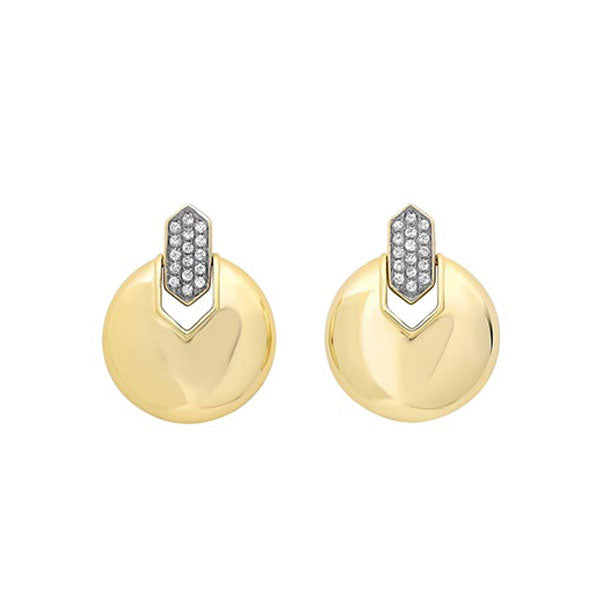 10Kt Yellow Gold Diamond 1/10Ctw Earring