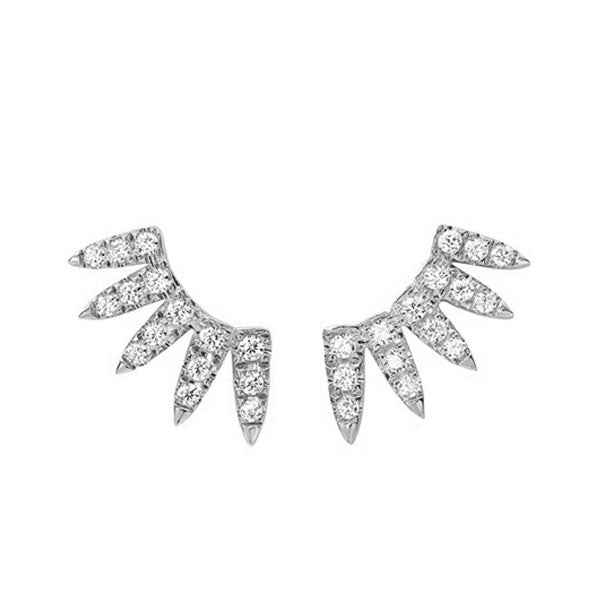 14Kt White Gold Diamond 1/2Ctw Earring