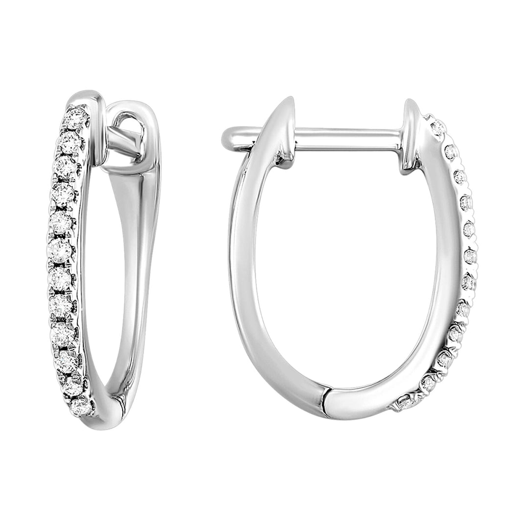 14Kt White Gold Diamond 1/10Ctw Earring