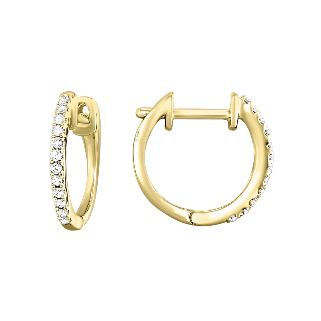 10Kt Yellow Gold Diamond 1/10Ctw Earring