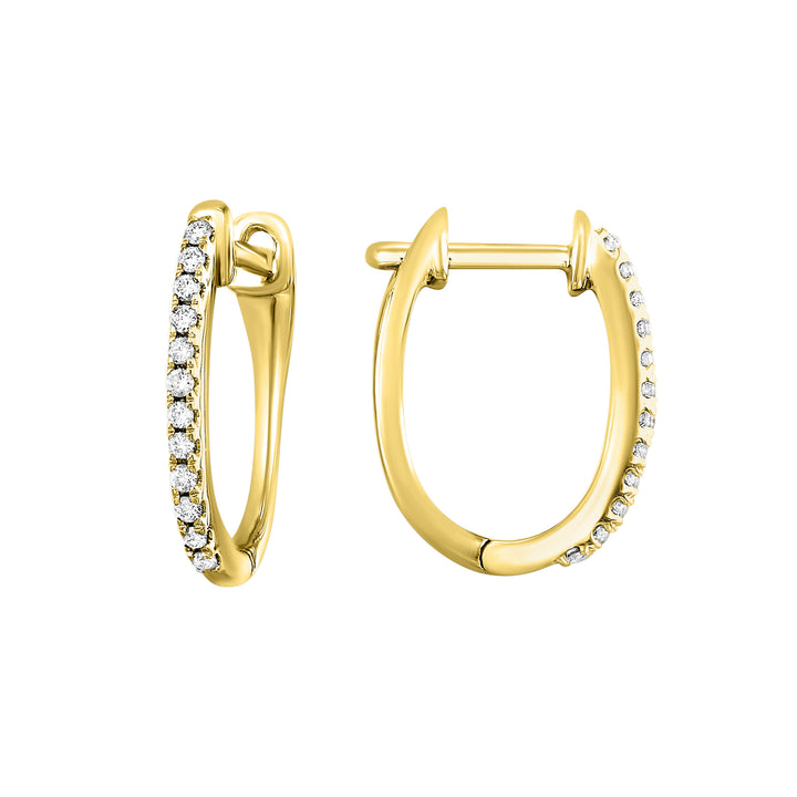 10Kt Yellow Gold Diamond 1/10Ctw Earring