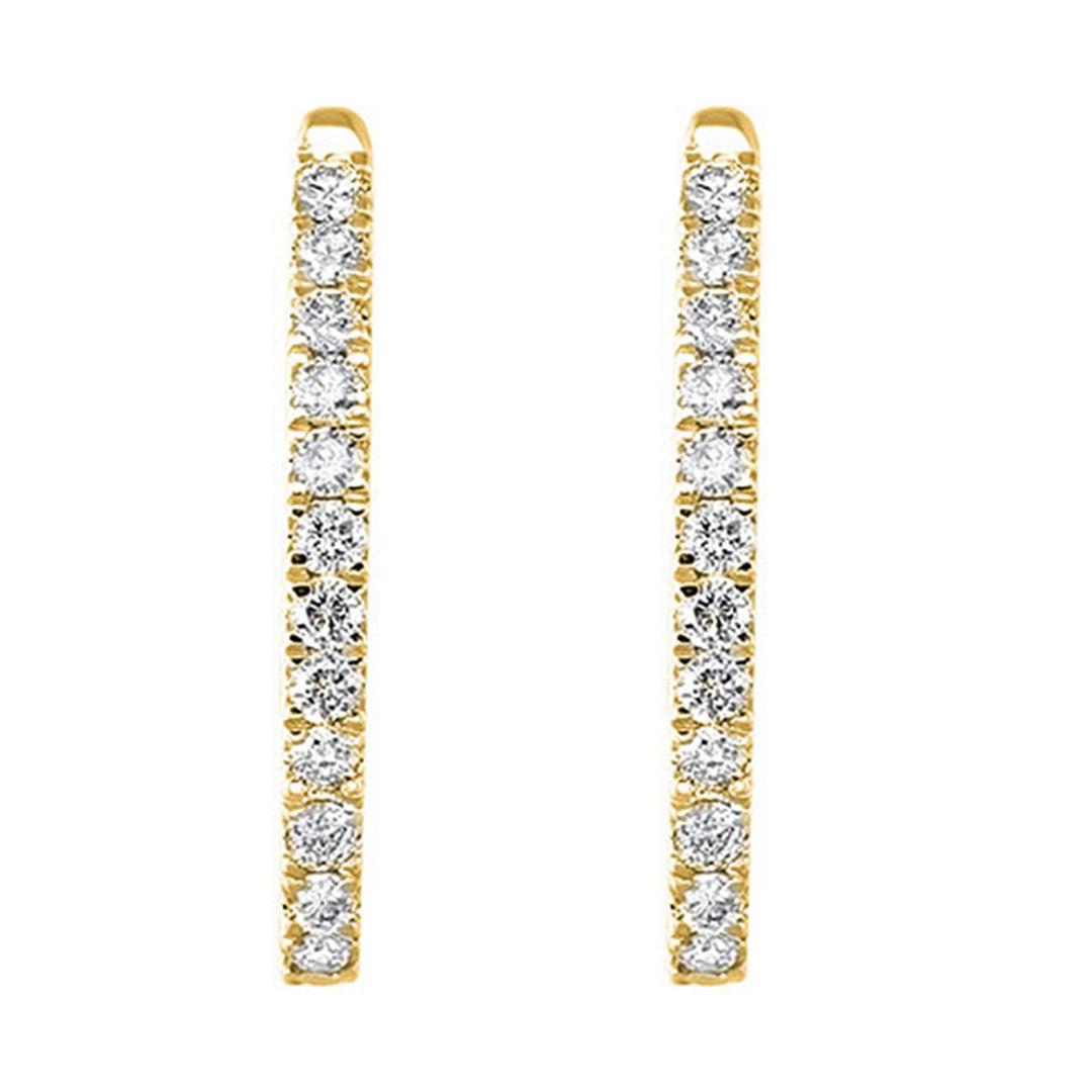 14Kt Yellow Gold Diamond 1/2Ctw Earring