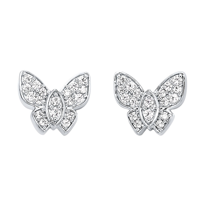 10Kt White Gold Diamond 1/5Ctw Earring