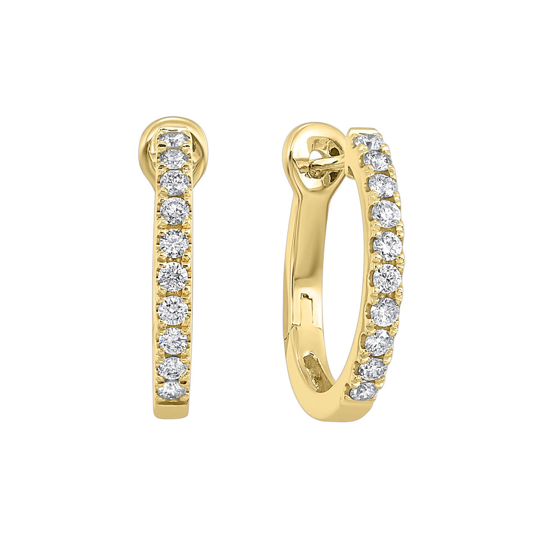 14Kt Yellow Gold Diamond 1/4Ctw Earring