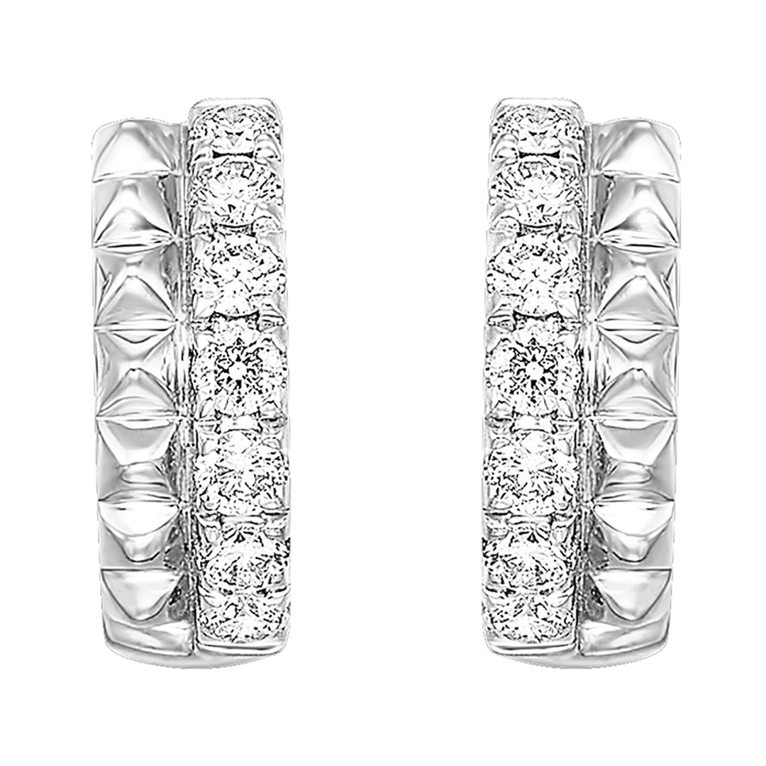 14Kt White Gold Diamond 3/8Ctw Earring