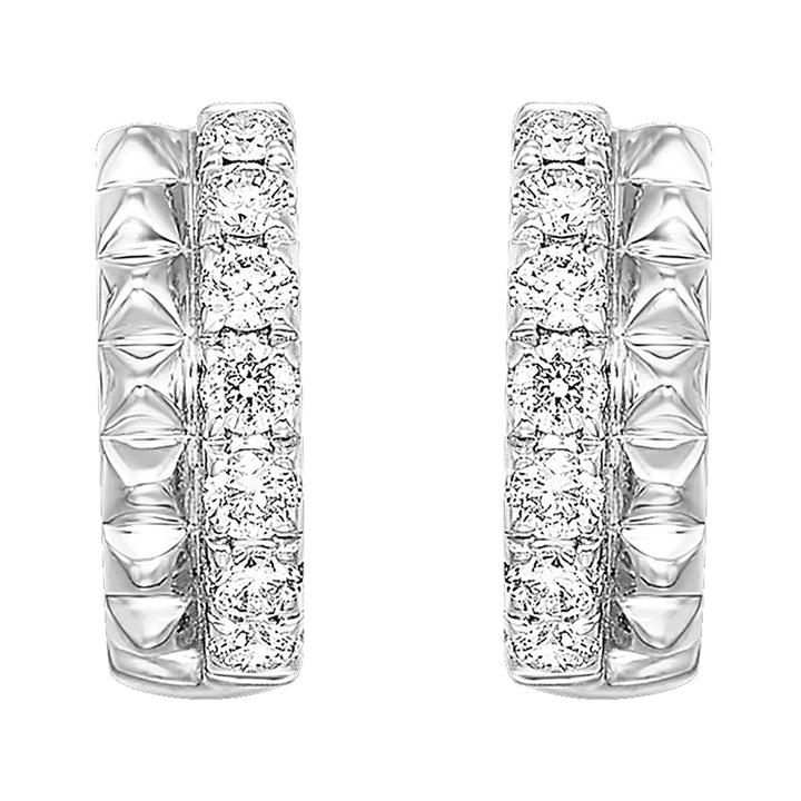 14Kt White Gold Diamond 3/8Ctw Earring