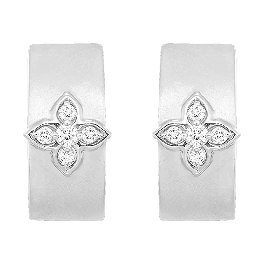 14Kt White Gold Diamond 1/4Ctw Earring
