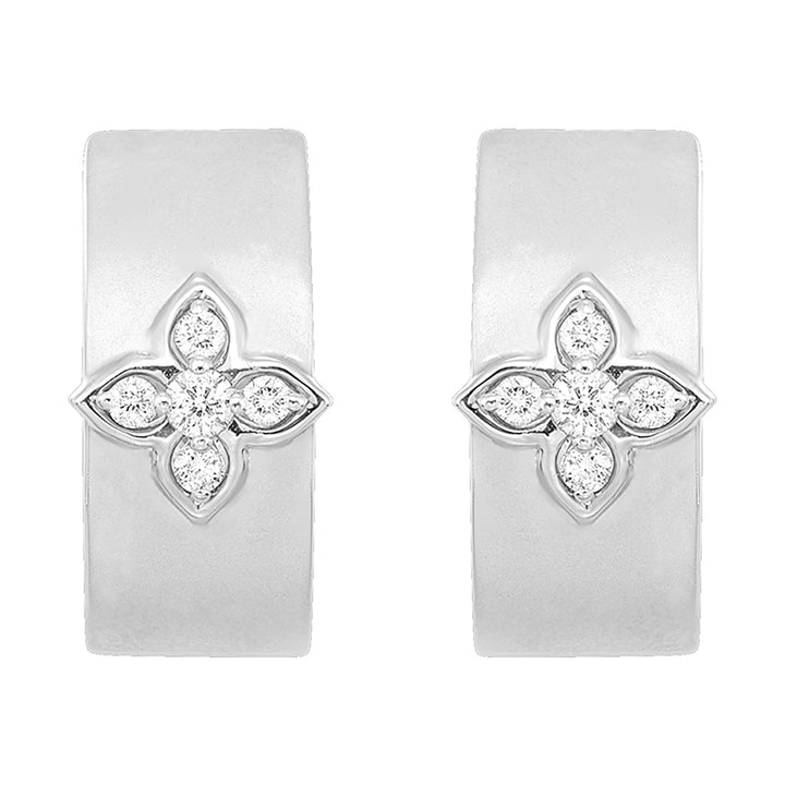 14Kt White Gold Diamond 1/4Ctw Earring