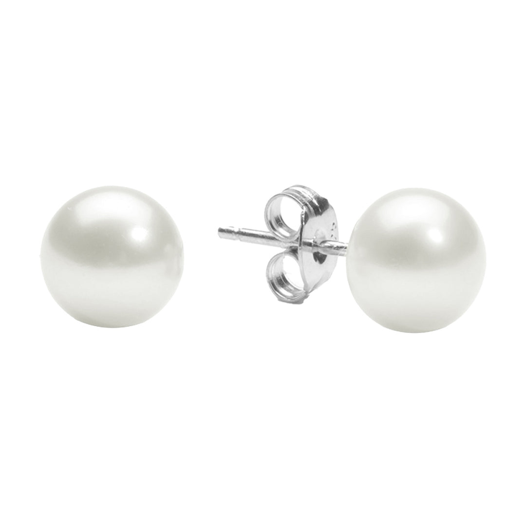 Silver Pearl Earring