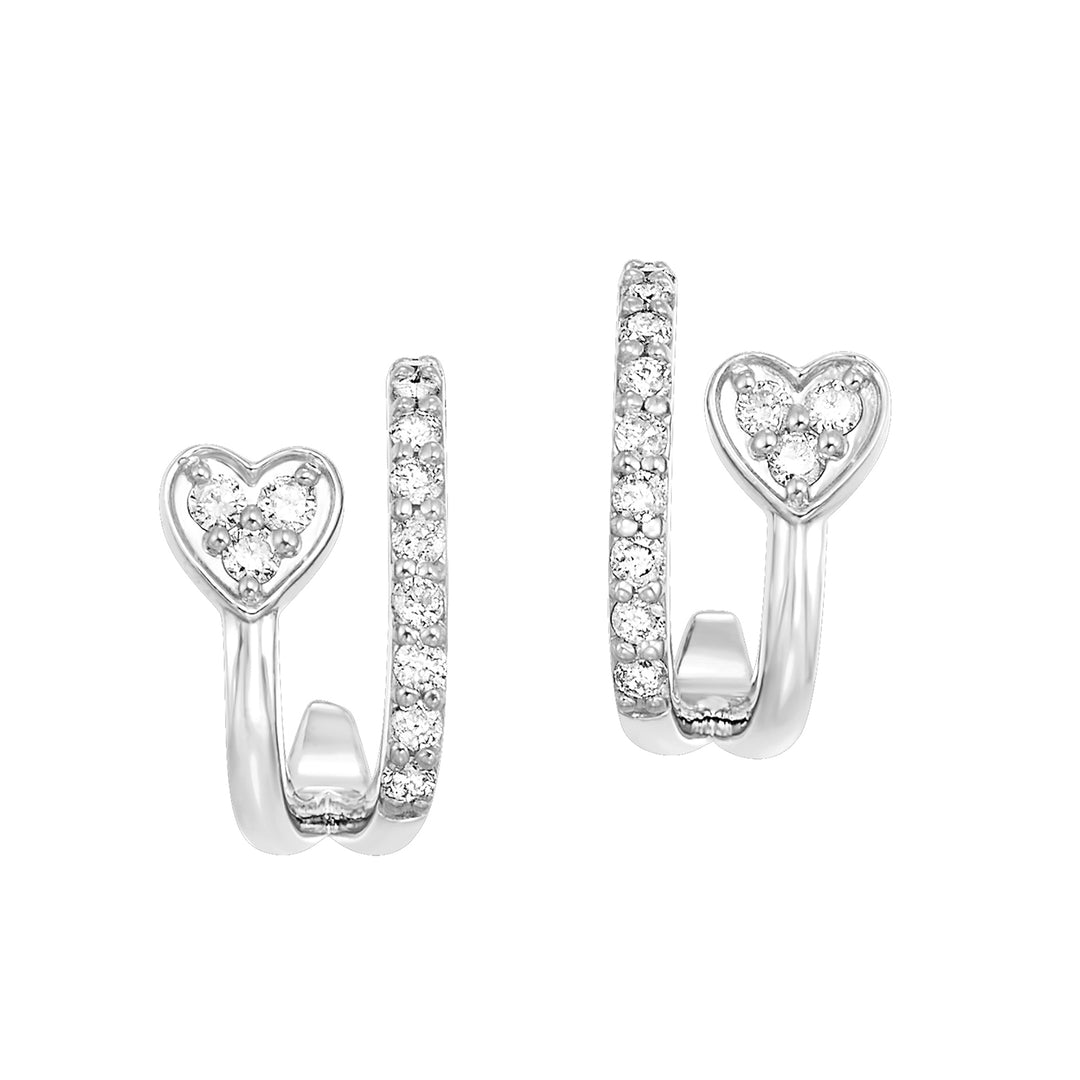 10Kt White Gold Diamond 1/4Ctw Earring
