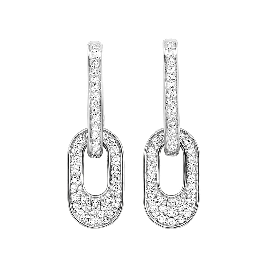 10Kt White Gold Diamond 1/3Ctw Earring