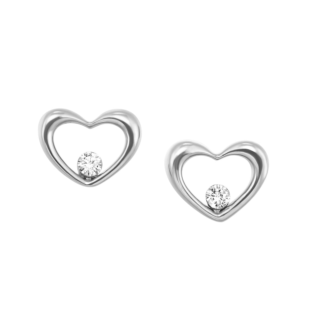 10Kt White Gold Diamond 1/15Ctw Earring
