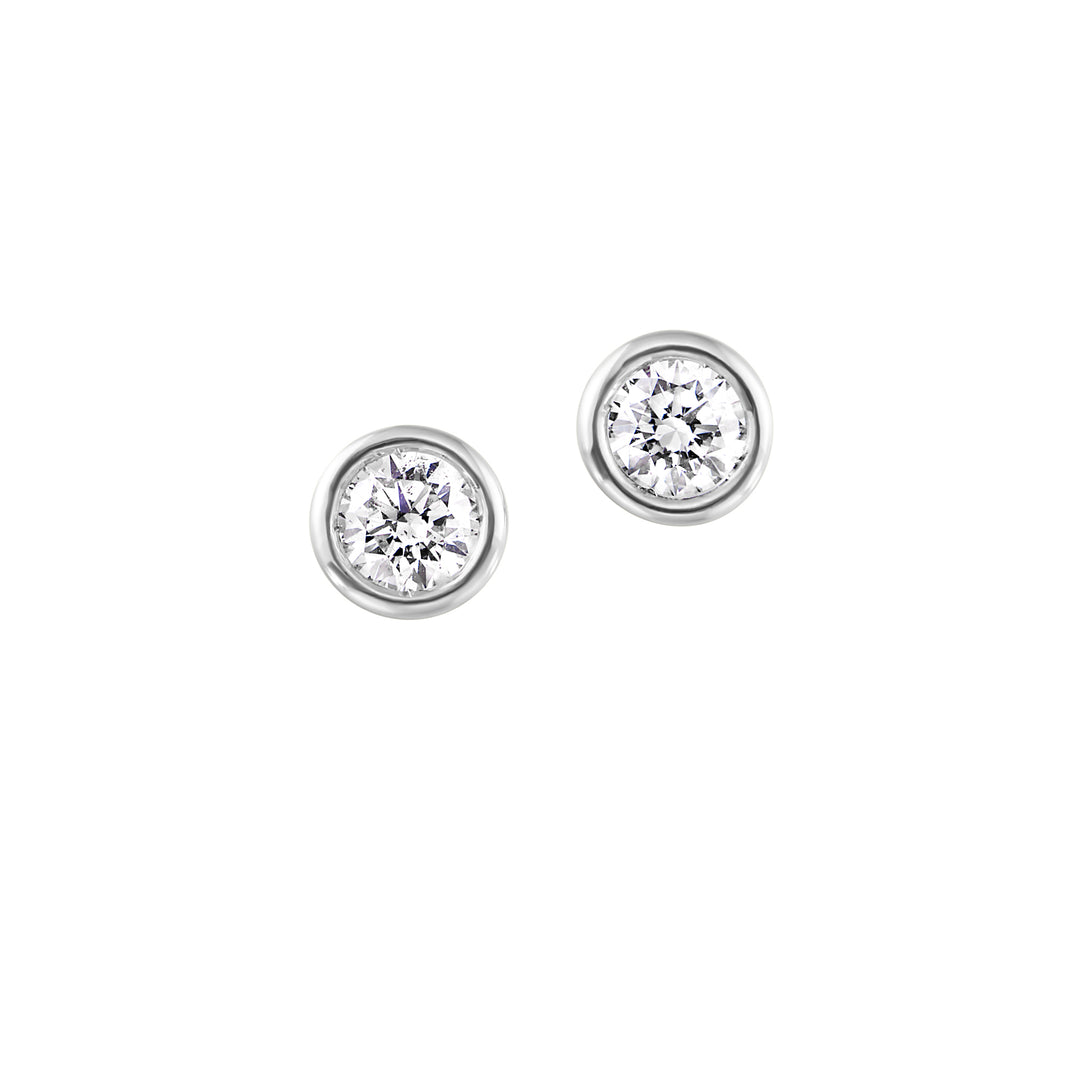 14Kt White Gold Diamond 1/2Ctw Earring