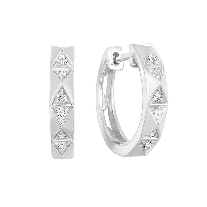 14Kt White Gold Diamond 1/7Ctw Earring