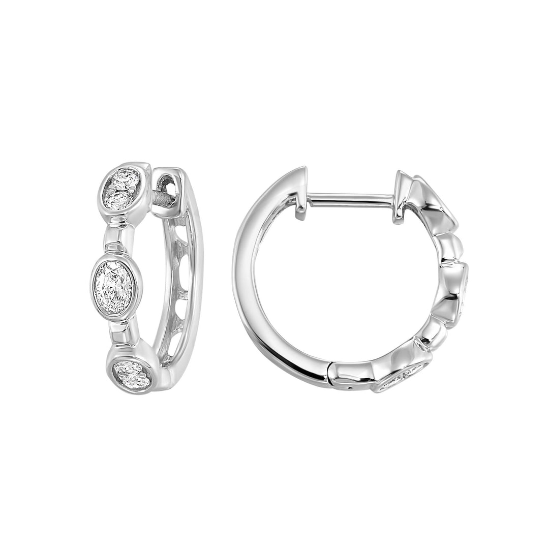 14Kt White Gold Diamond 1/3Ctw Earring