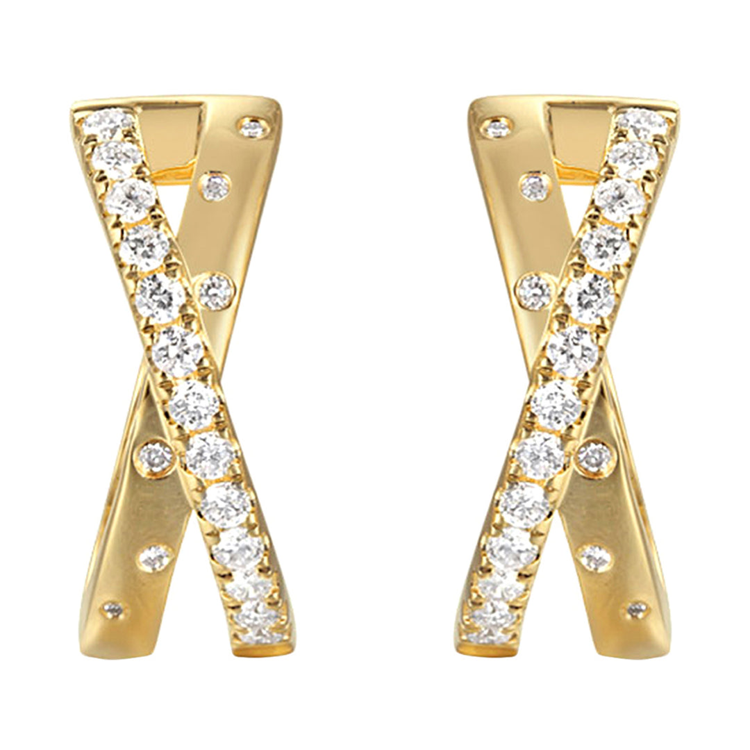 14Kt Yellow Gold Diamond 1/2Ctw Earring