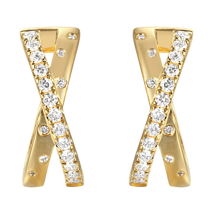 14Kt Yellow Gold Diamond 1/2Ctw Earring