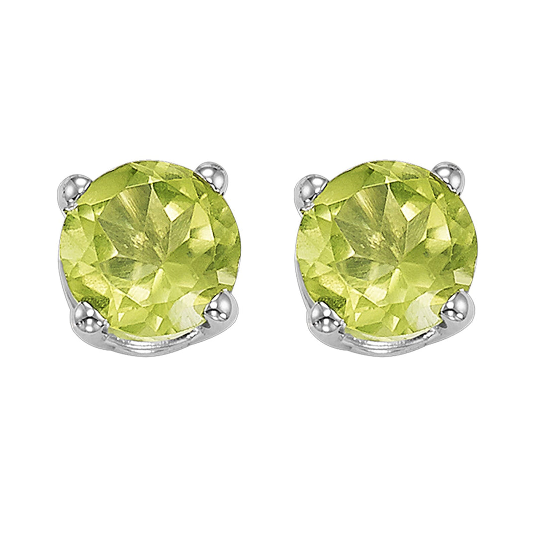 14Kt White Gold Peridot 1/2Ctw Earring
