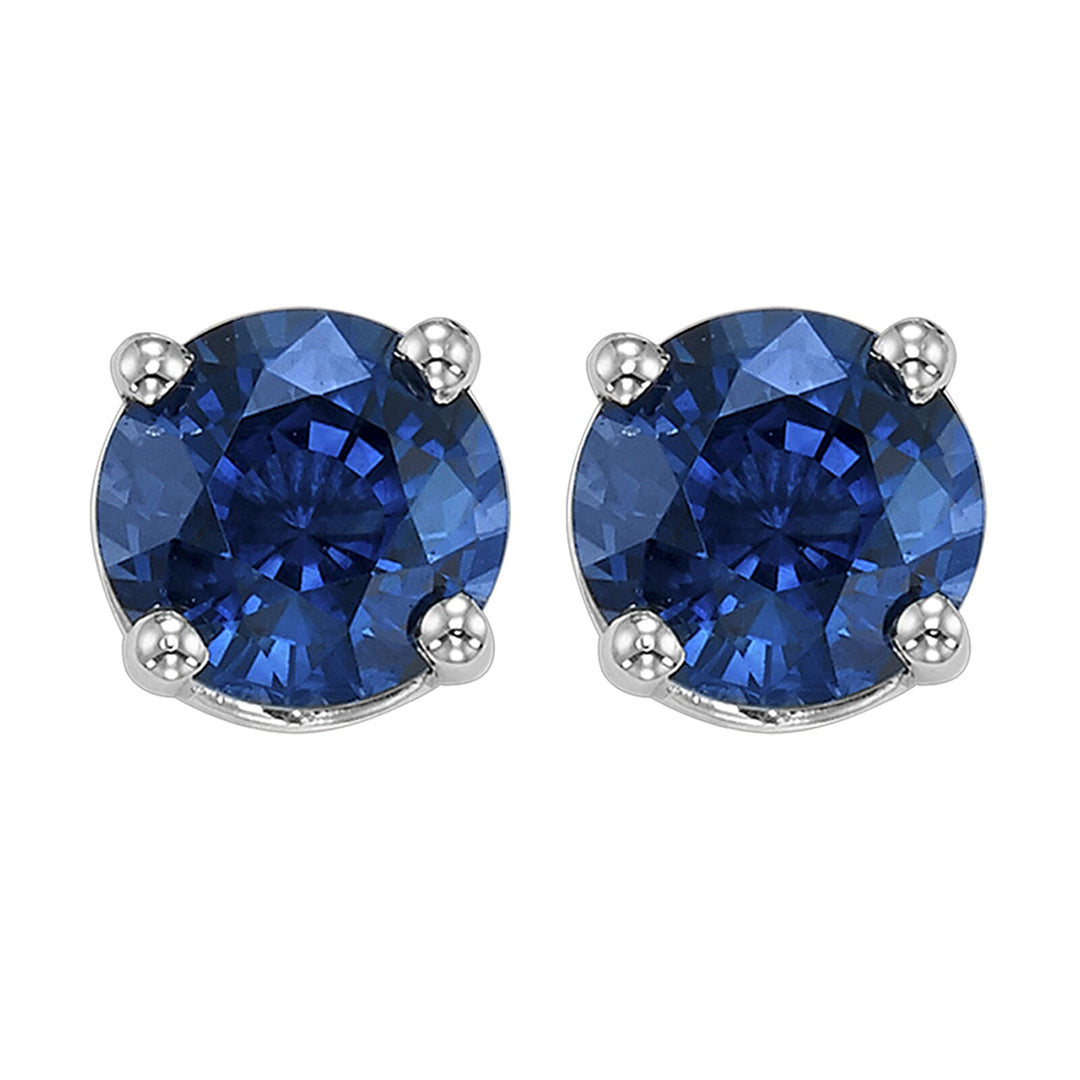 14Kt White Gold Sapphire 1/2Ctw Earring