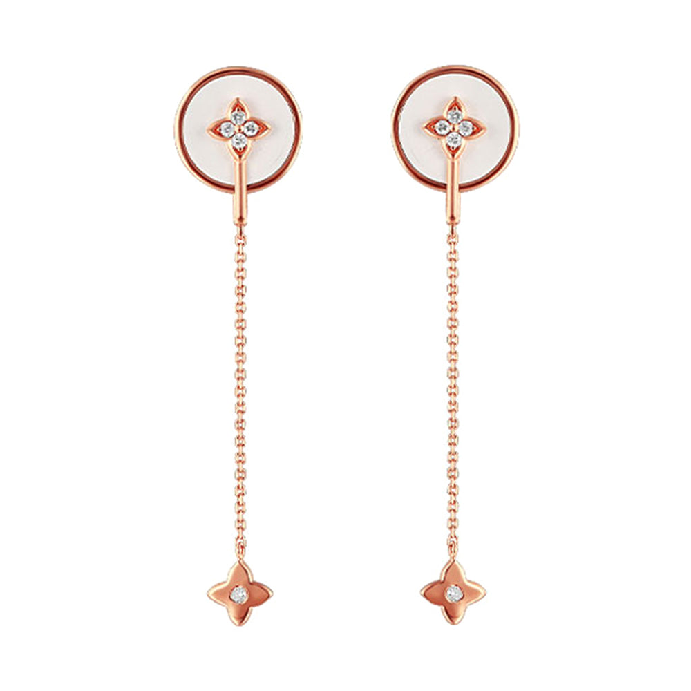 14Kt Rose Gold Diamond 1/10Ctw Earring