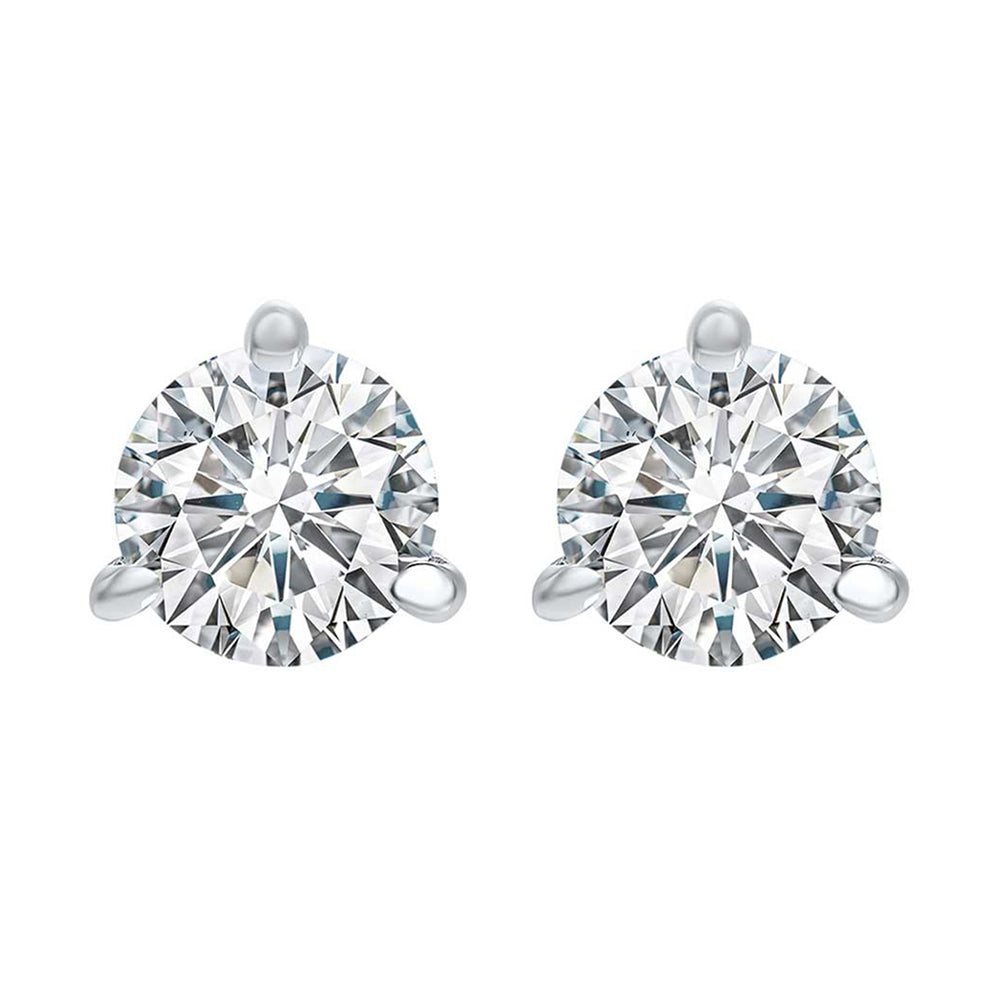 14Kt White Gold Diamond 1 1/2Ctw Earring