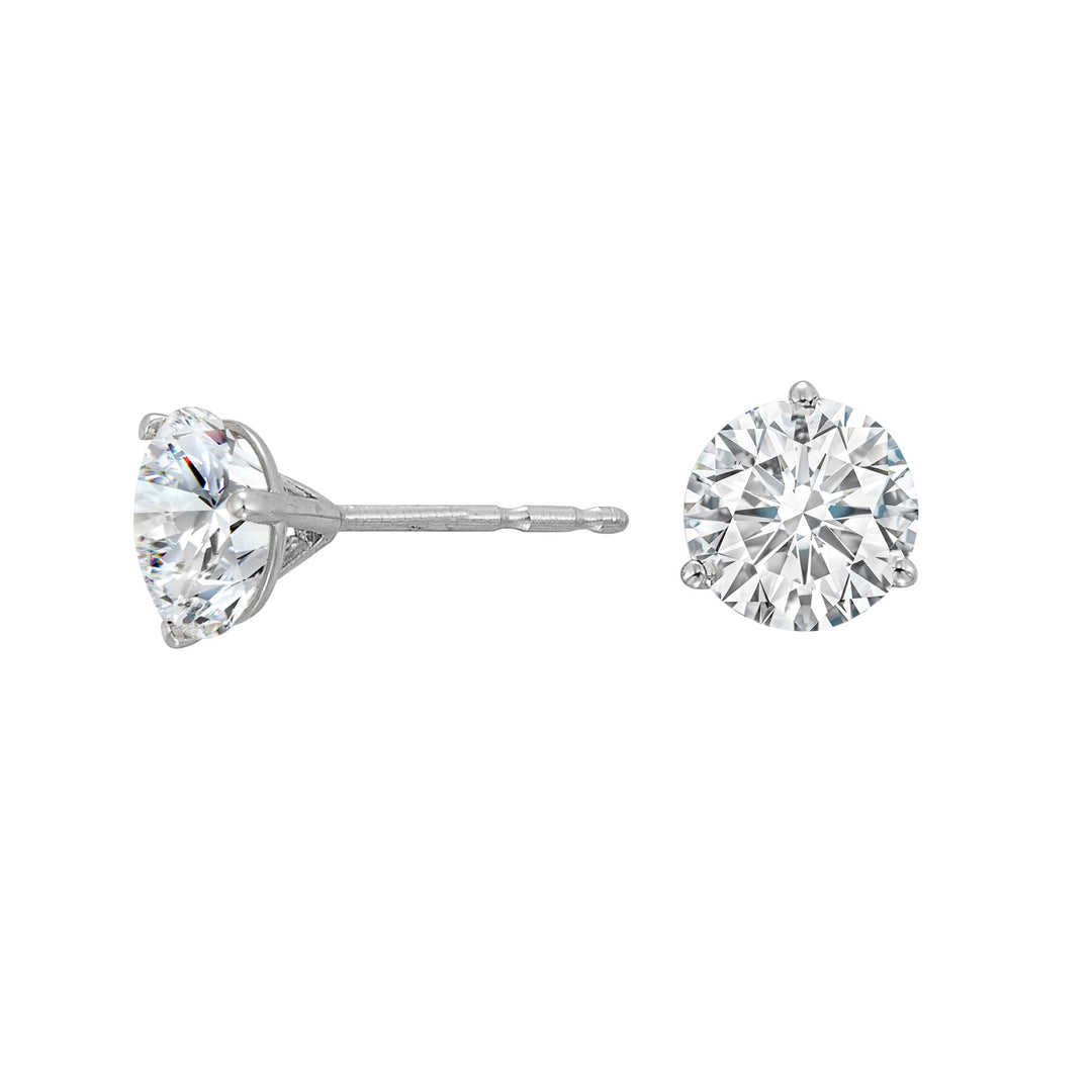 14Kt White Gold Diamond 2Ctw Earring