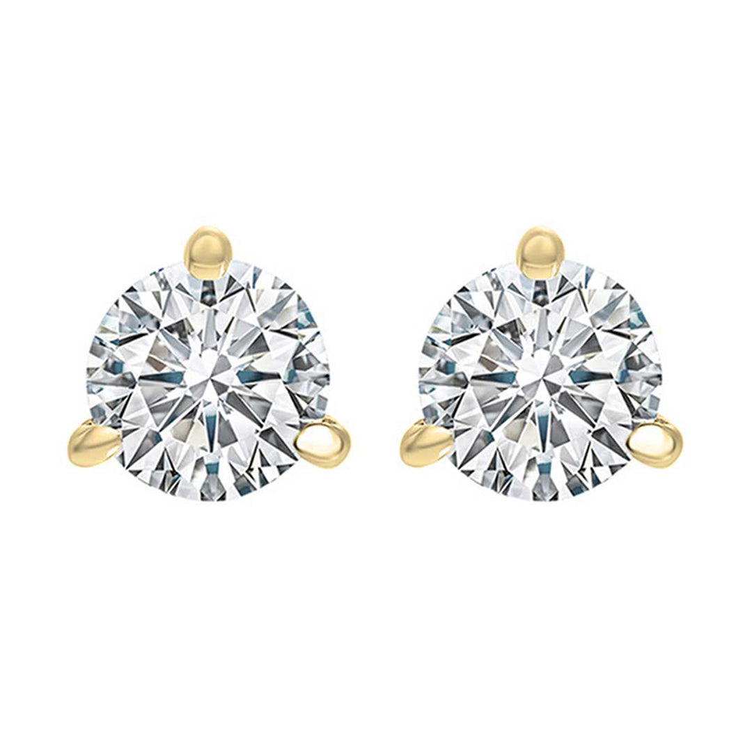 14Kt Yellow Gold Diamond 2Ctw Earring