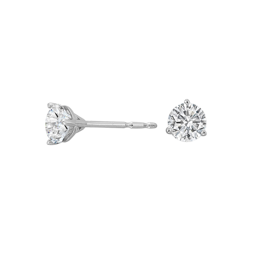 14Kt White Gold Diamond 3/4Ctw Earring