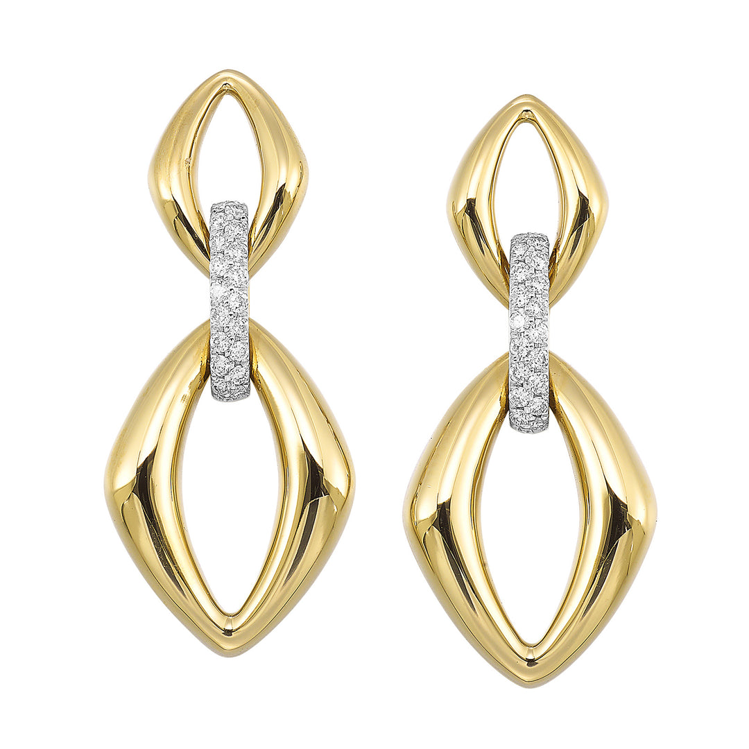 14Kt Yellow Gold Diamond 1/3Ctw Earring