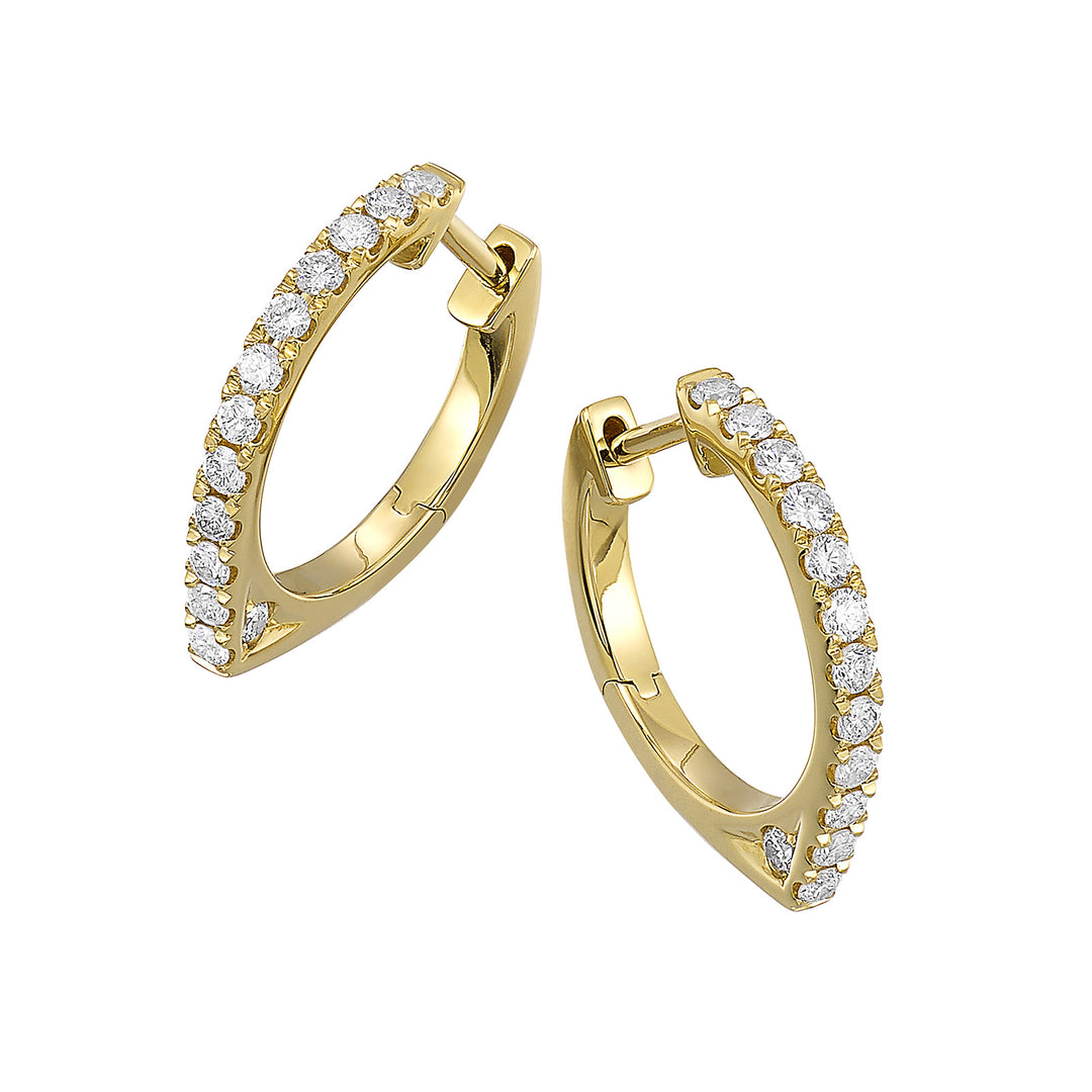 14Kt Yellow Gold Diamond 1/2Ctw Earring