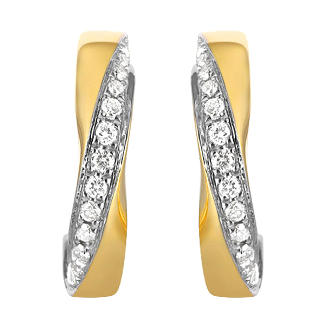 14Kt Yellow Gold Diamond 1/4Ctw Earring