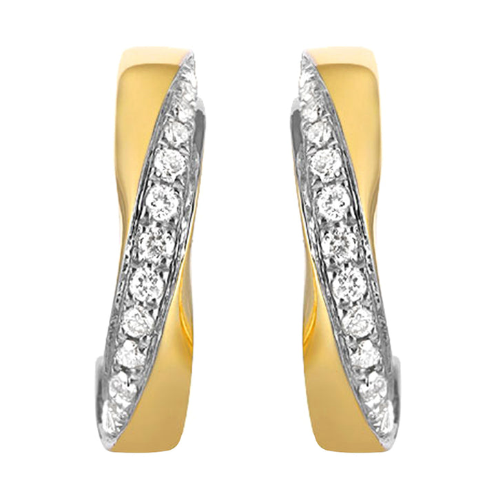 14Kt Yellow Gold Diamond 1/4Ctw Earring