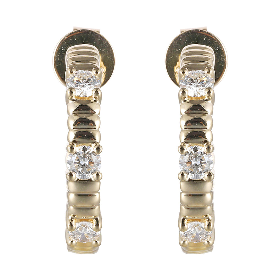 14Kt Yellow Gold Diamond 1/2Ctw Earring