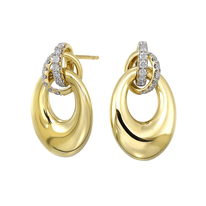 14Kt Yellow Gold Diamond 1/2Ctw Earring