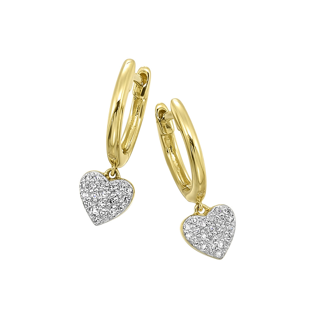 14Kt Yellow Gold Diamond 1/12Ctw Earring