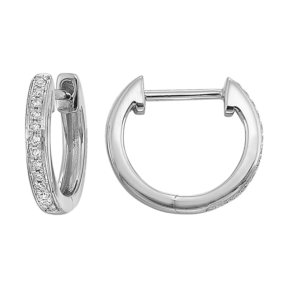 14Kt White Gold Diamond 1/15Ctw Earring