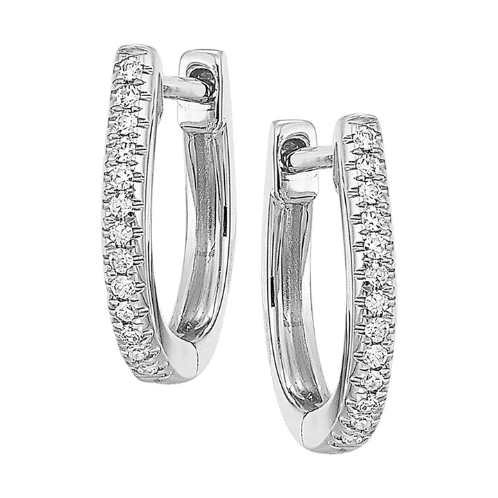 14Kt White Gold Diamond 1/15Ctw Earring
