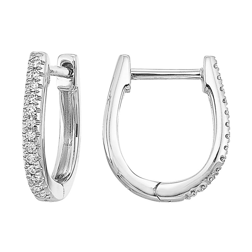 14Kt White Gold Diamond 1/15Ctw Earring
