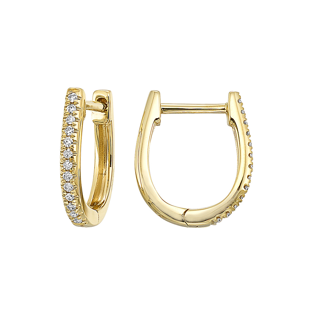 14Kt Yellow Gold Diamond 1/15Ctw Earring